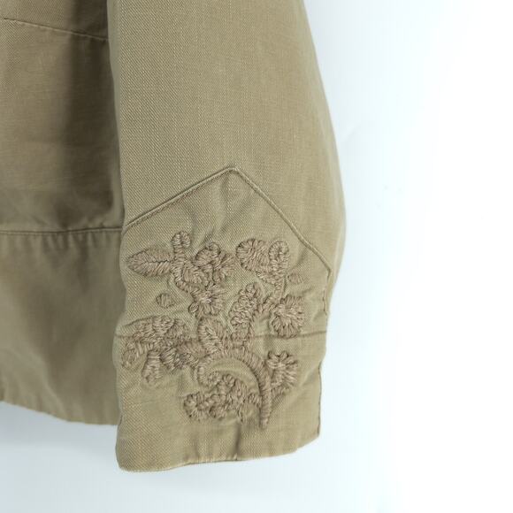 Plus Size Venezia 18/20 Canvas Bolero Embroidered Crop Jacket Blazer 3/4 Sleeve - Picture 5 of 16